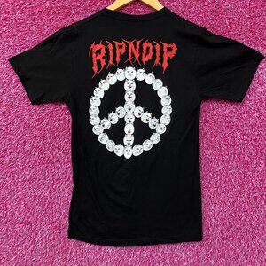RIPNDIP Expression Peace Sign Lord Nermal T-Shirts Small